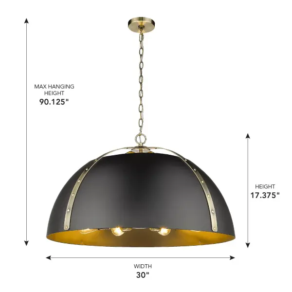 Golden Lighting Aldrich 8-Light Chandelier - Image 4