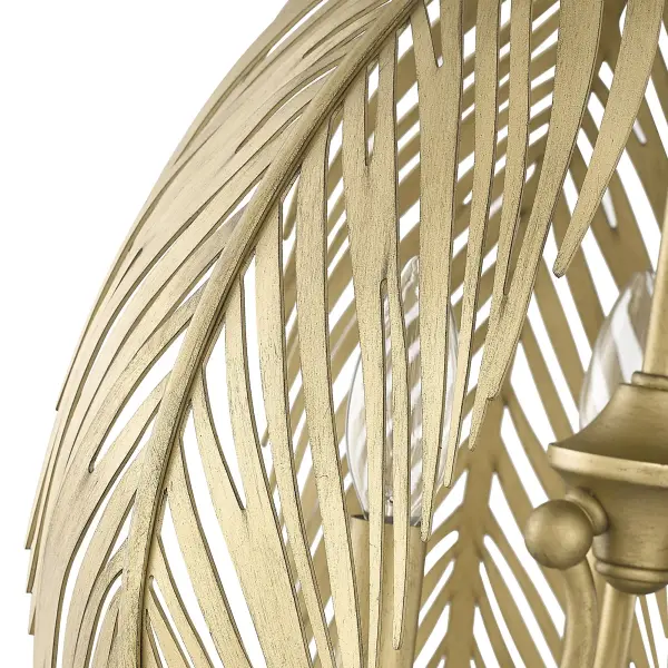 Golden Lighting Cay 3-Light Pendant in Vintage Fired Gold - Image 4