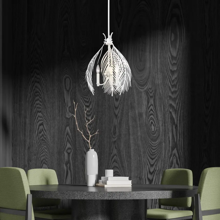 Golden Lighting Cay 3-Light Pendant in Matte White - Image 2