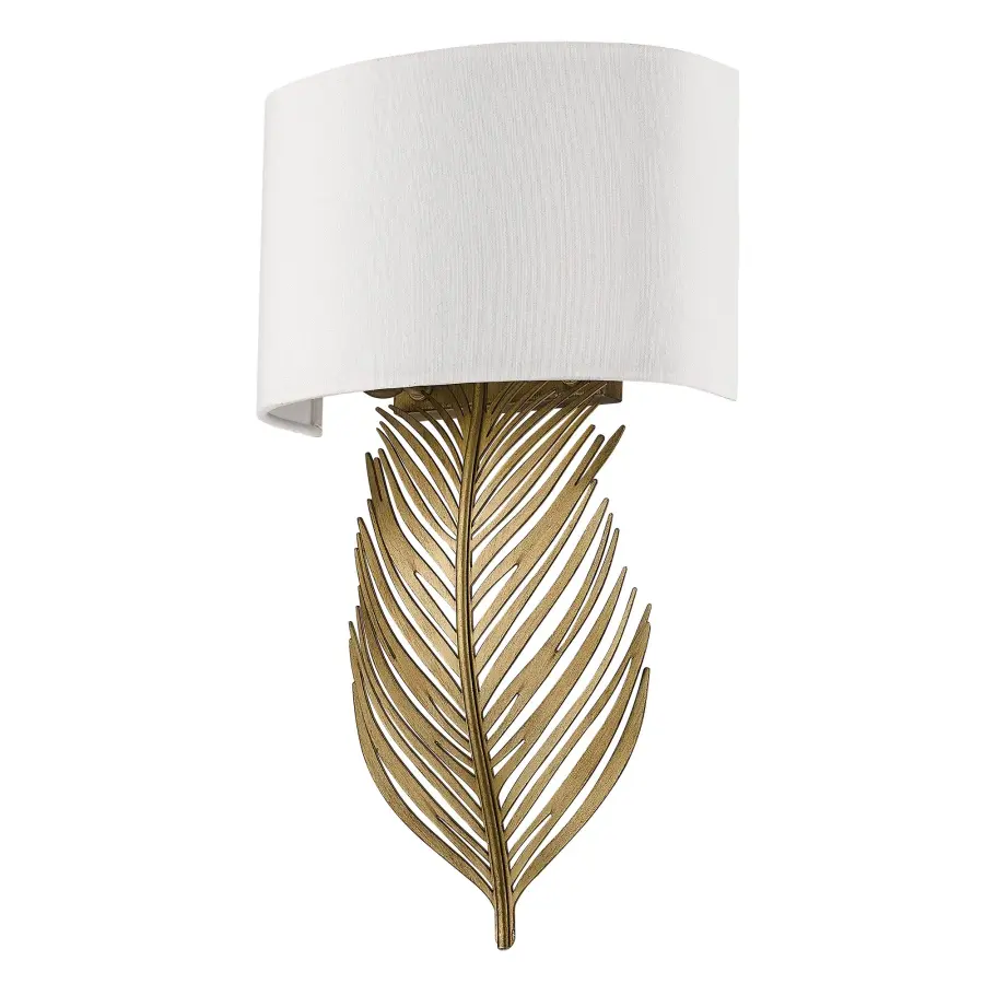 Golden Lighting Cay 2-Light Wall Sconce in Vintage Fired Gold - Image 3
