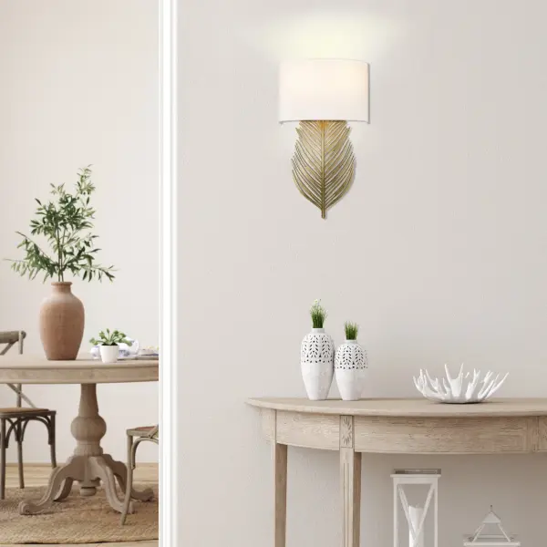 Golden Lighting Cay 2-Light Wall Sconce in Vintage Fired Gold - Image 7