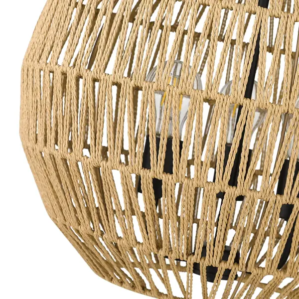 Golden Lighting Florence 3-Light Pendant in Matte Black - Image 3