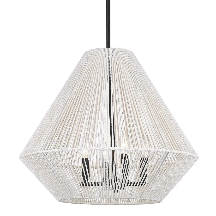 Valentina Four Light Pendant in Matte Black - Image 1