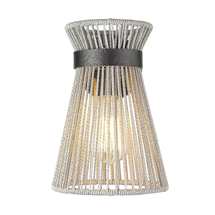 Golden Lighting Avon 1-Light Wall Sconce in Matte Black - Image 2