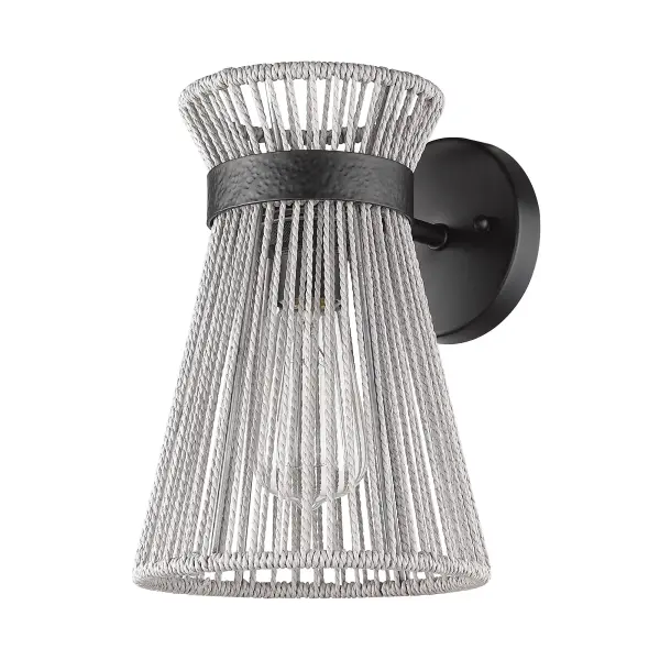Golden Lighting Avon 1-Light Wall Sconce in Matte Black - Image 4
