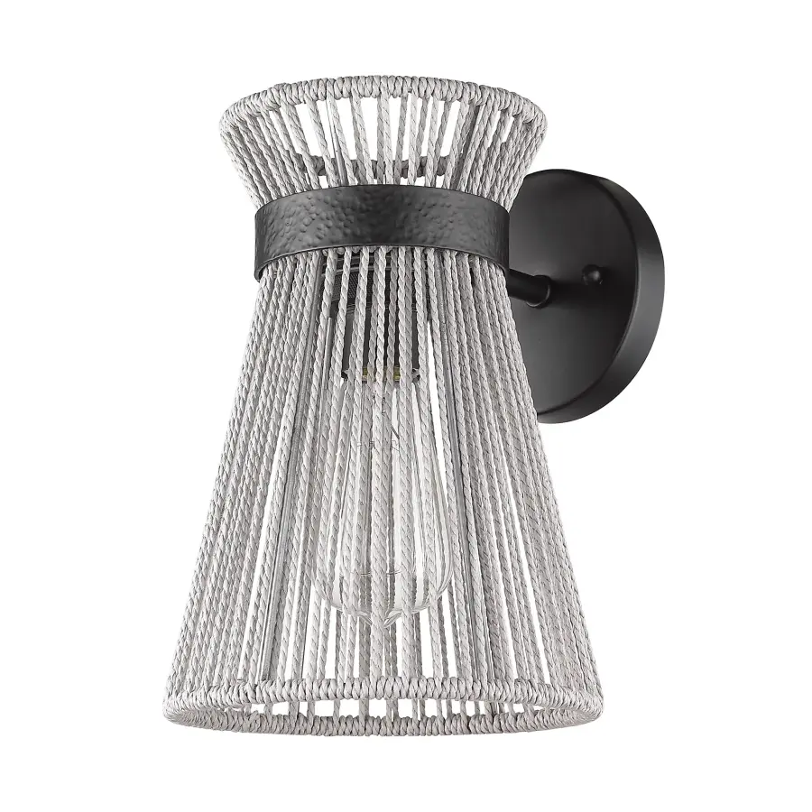 Golden Lighting Avon 1-Light Wall Sconce in Matte Black - Image 4