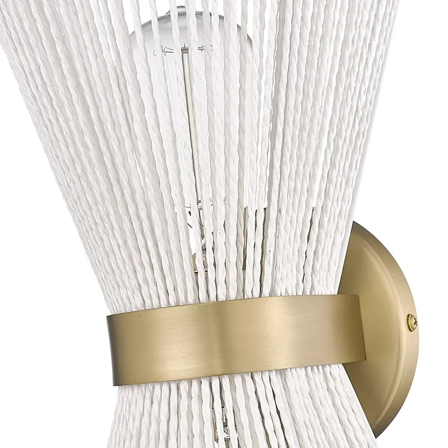 Golden Lighting Avon 2-Light Wall Sconce in Brushed Champagne Brass - Image 4