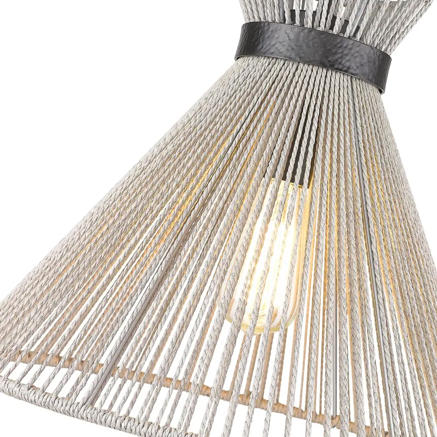 Avon One Light Pendant in Matte Black - Image 3