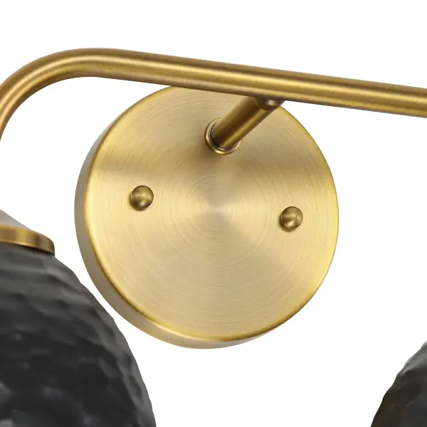 Golden Lighting Shepard 2-Light Vanity in Modern Brass and Matte Black - Image 5