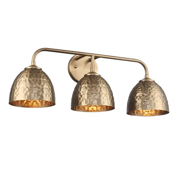 Golden Lighting Shepard 3-Light Vanity in Modern Brass - Image 1