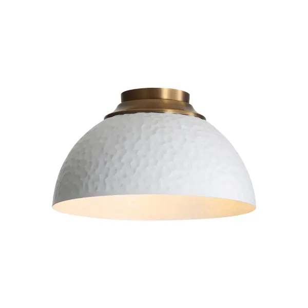The Shepard flush mount combines rustic farmhouse charm with modern minimalism. Its compact 13.75" profile and damp location rating make it ideal for bathrooms, hallways, and utility spaces with low ceilings.