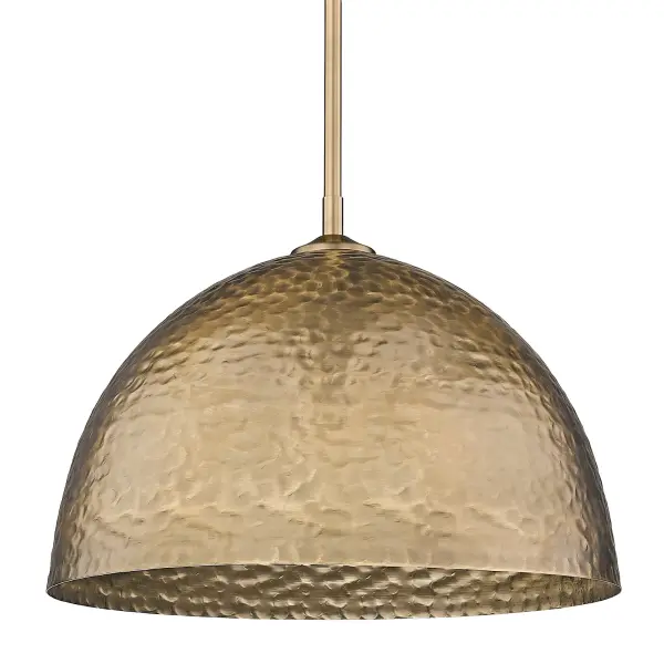 Golden Lighting Shepard 1-Light Pendant in Modern Brass - Image 1