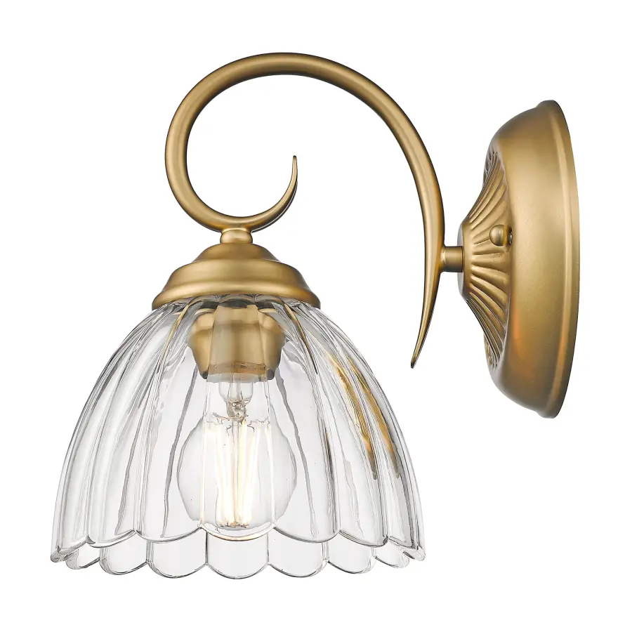 Golden Lighting Audra 1-Light Wall Sconce in Brushed Champagne Brass - Image 3