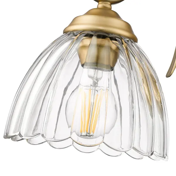 Golden Lighting Audra 1-Light Wall Sconce in Brushed Champagne Brass - Image 5