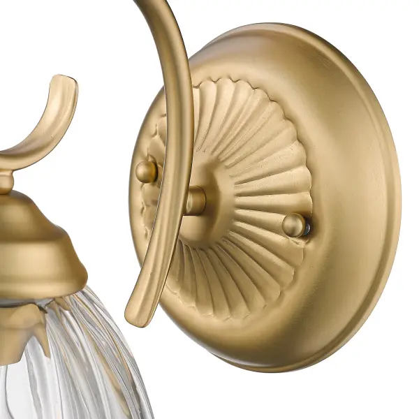Golden Lighting Audra 1-Light Wall Sconce in Brushed Champagne Brass - Image 6