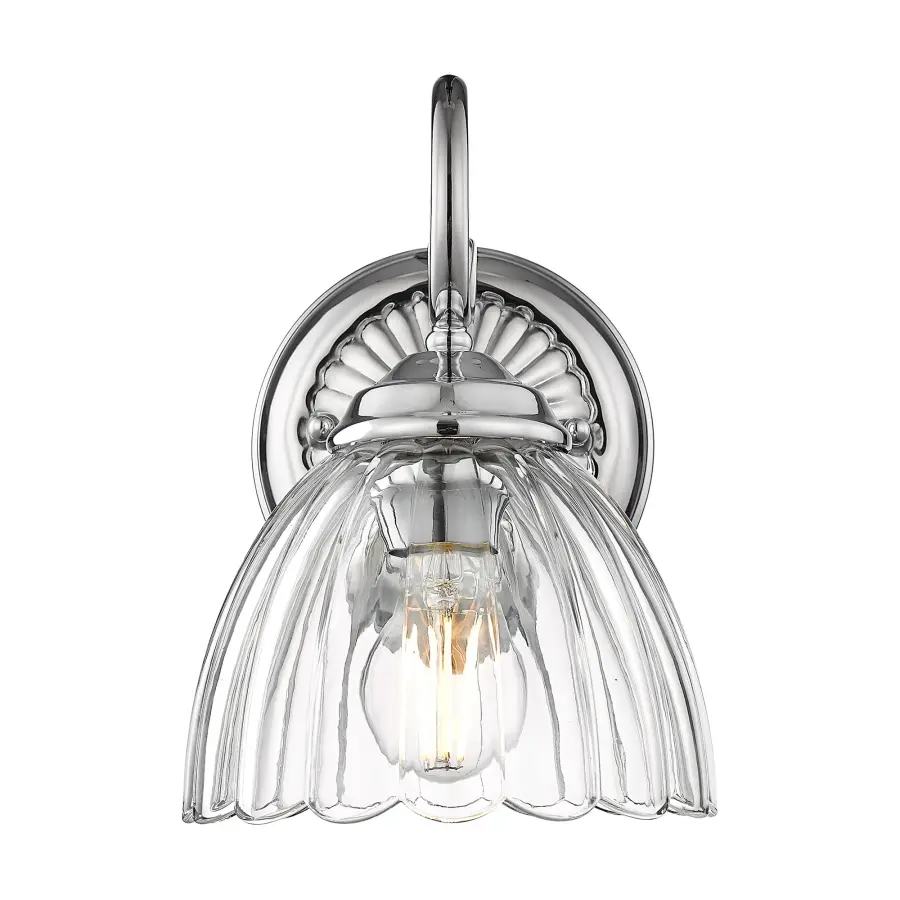 Golden Lighting Audra 1-Light Wall Sconce in Chrome - Image 2