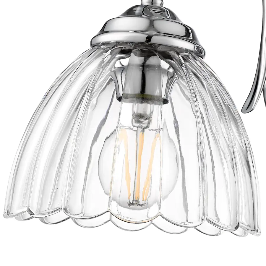 Golden Lighting Audra 1-Light Wall Sconce in Chrome - Image 6