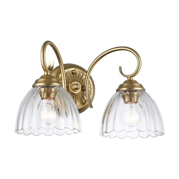 Elegant Brass Vanity Light with Timeless Appeal - Image 1