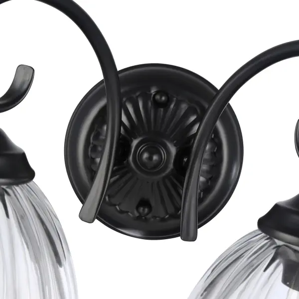 Golden Lighting Audra 2-Light Vanity in Matte Black - Image 4