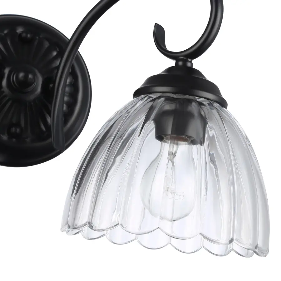 Golden Lighting Audra 2-Light Vanity in Matte Black - Image 5