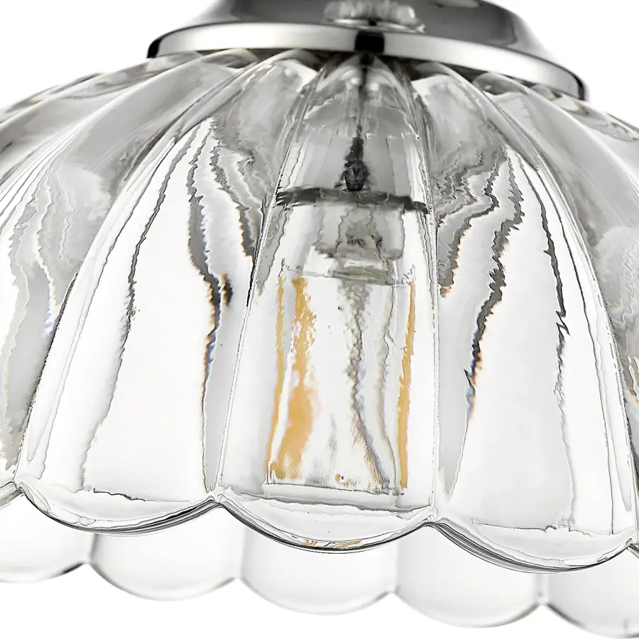 Golden Lighting Audra 1-Light Pendant in Chrome - Image 4