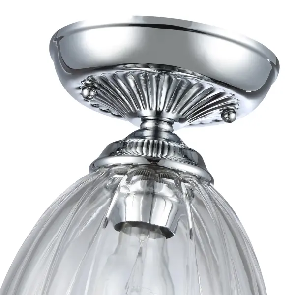 Golden Lighting Audra 1-Light Semi-Flush Mount in Chrome - Image 5