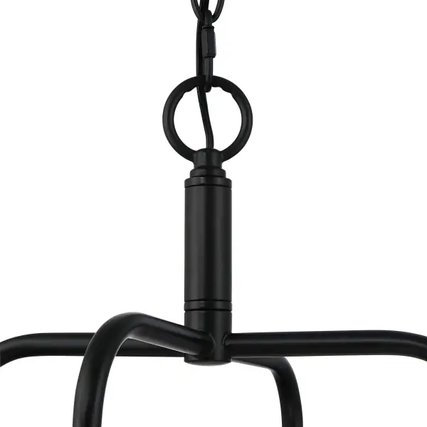 Dorinda Four Light Pendant in Matte Black - Image 5