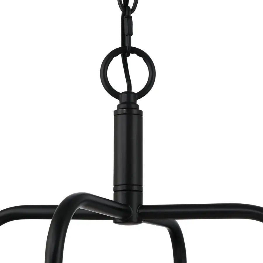 Dorinda Four Light Pendant in Matte Black - Image 5
