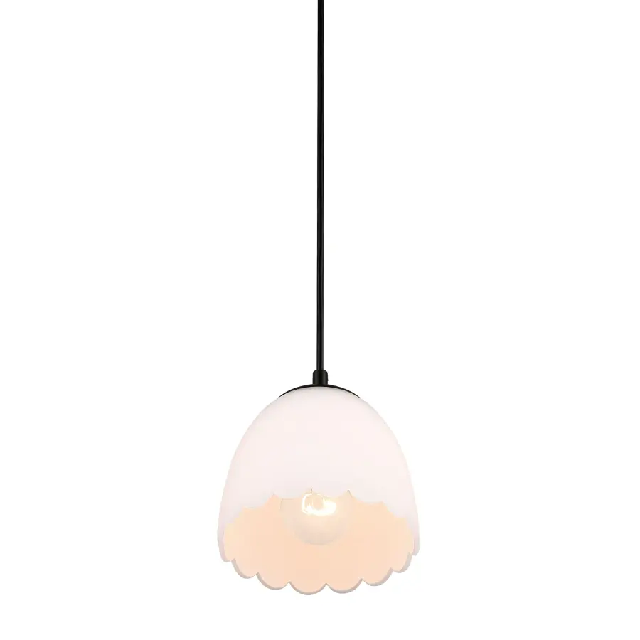 Dorinda One Light Pendant in Matte Black - Image 3