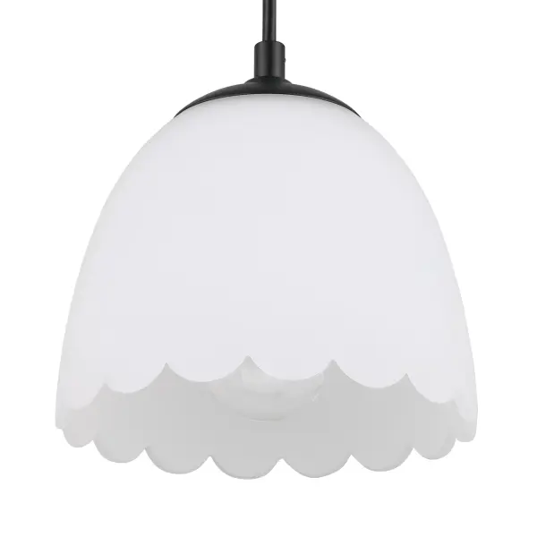 Dorinda One Light Pendant in Matte Black - Image 4