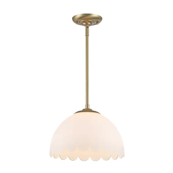 Golden Lighting Dorinda 1-Light Pendant in Brushed Champagne Brass - Image 2
