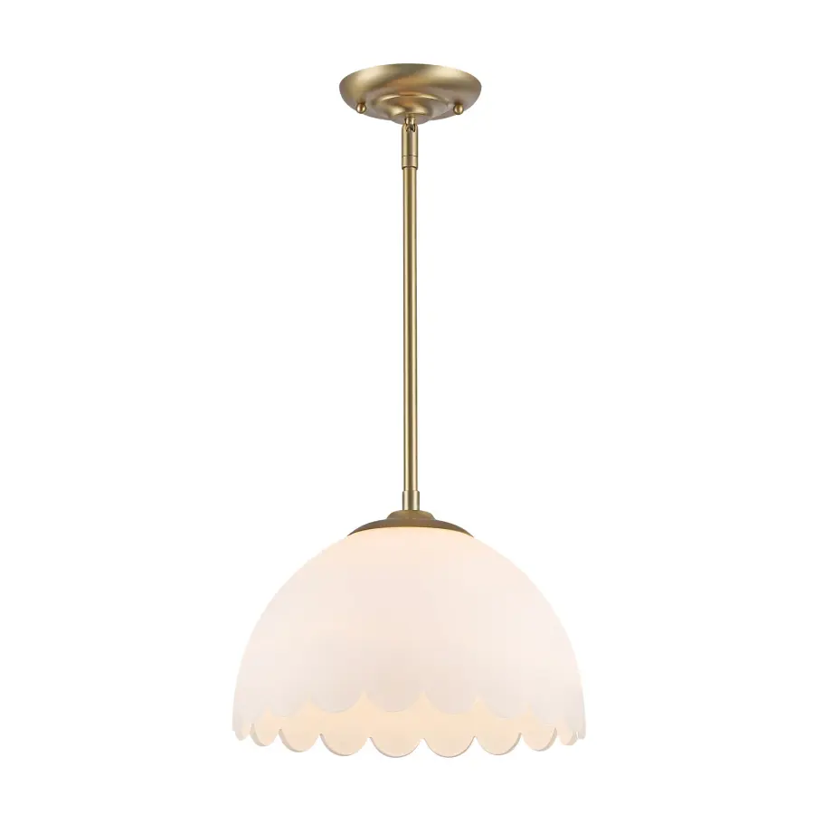 Golden Lighting Dorinda 1-Light Pendant in Brushed Champagne Brass - Image 2