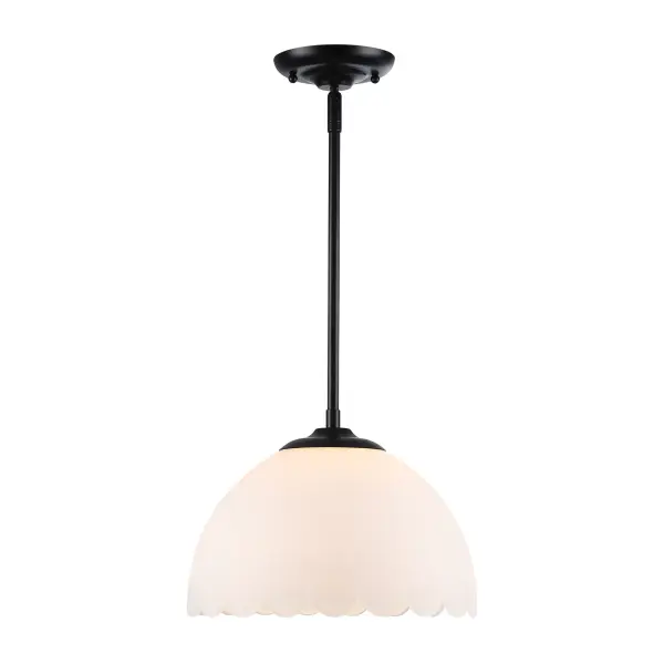 Golden Lighting Dorinda 1-Light Pendant in Matte Black - Image 2