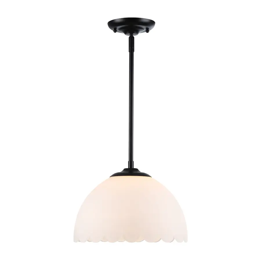 Golden Lighting Dorinda 1-Light Pendant in Matte Black - Image 2
