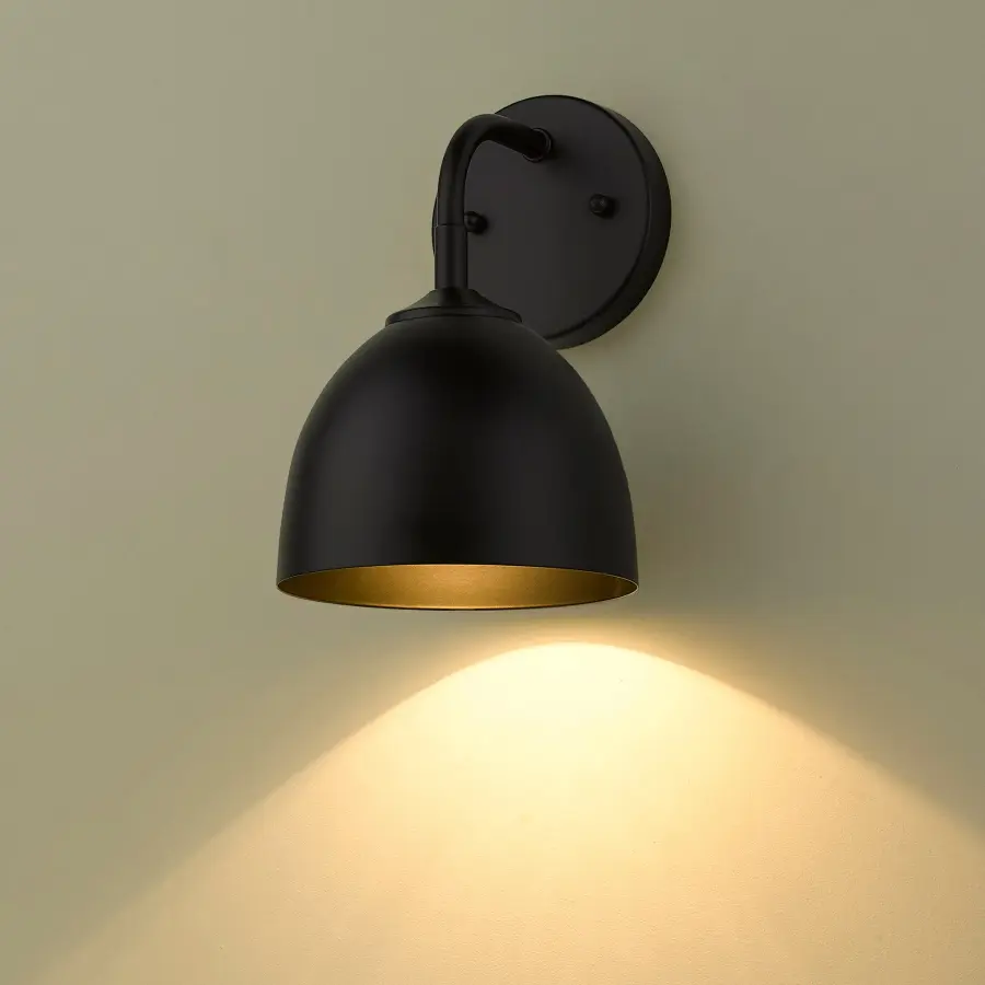 Zoey 1-Light Wall Sconce in Matte Black - Image 4