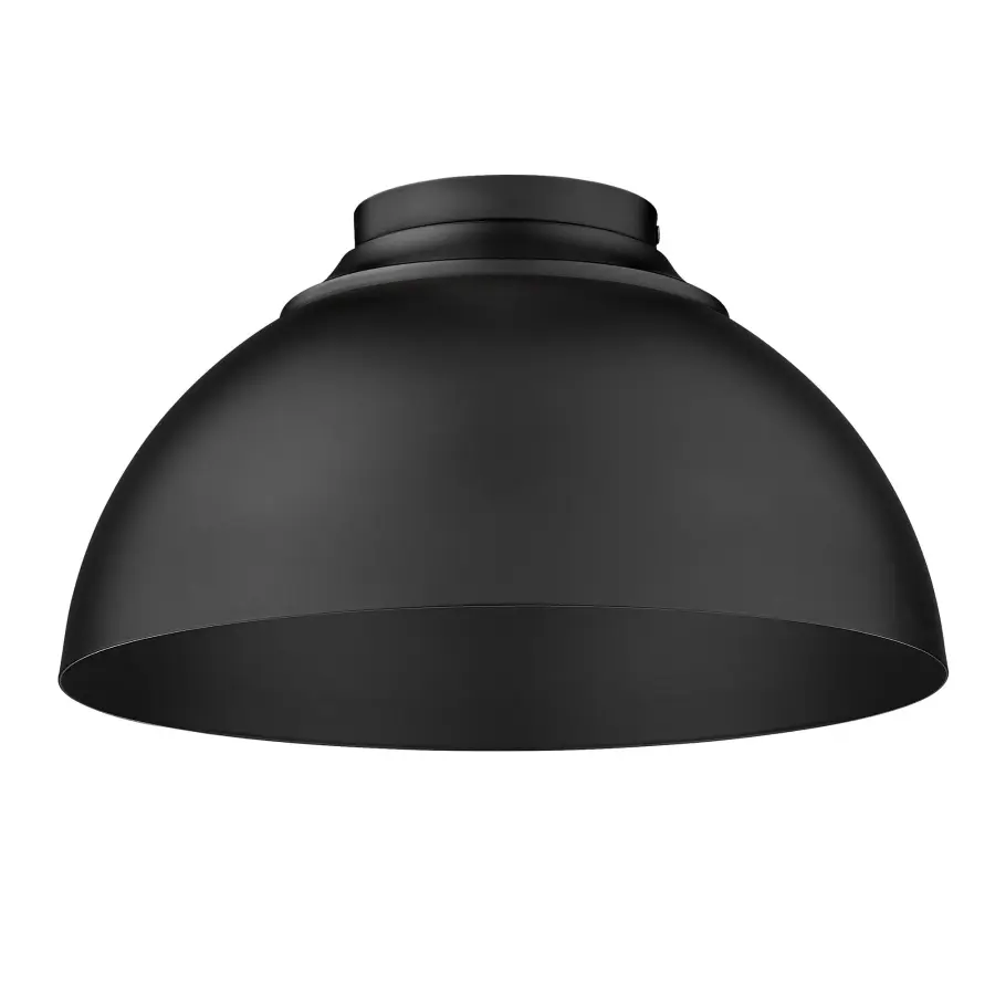 Zoey 3-Light Flush Mount in Matte Black - Image 3