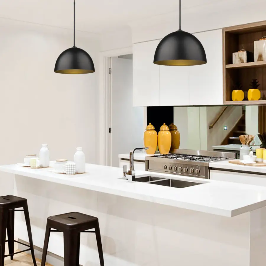 Zoey 1-Light Pendant in Matte Black - Image 2