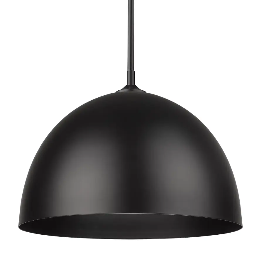 Zoey 1-Light Pendant in Matte Black - Image 3