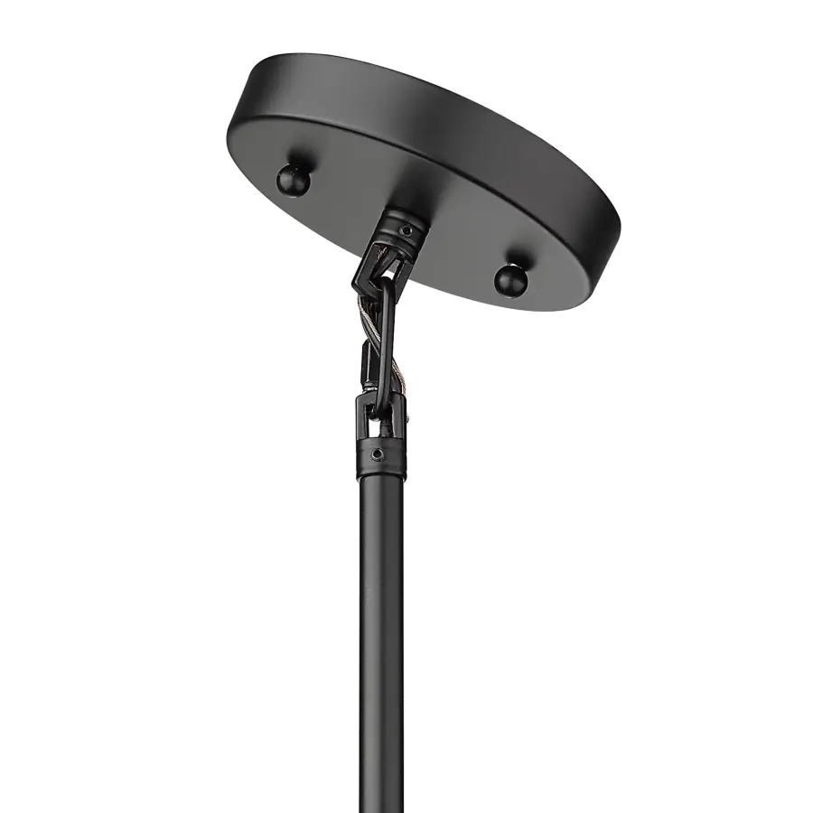 Zoey 1-Light Pendant in Matte Black - Image 4