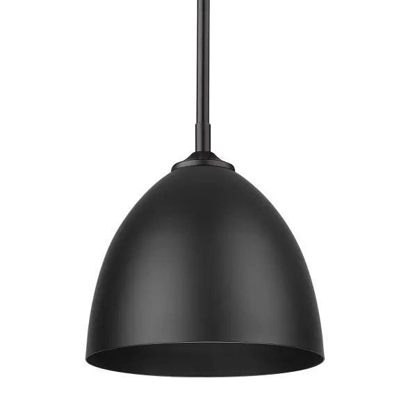 Zoey 1-Light Pendant in Matte Black - Image 3