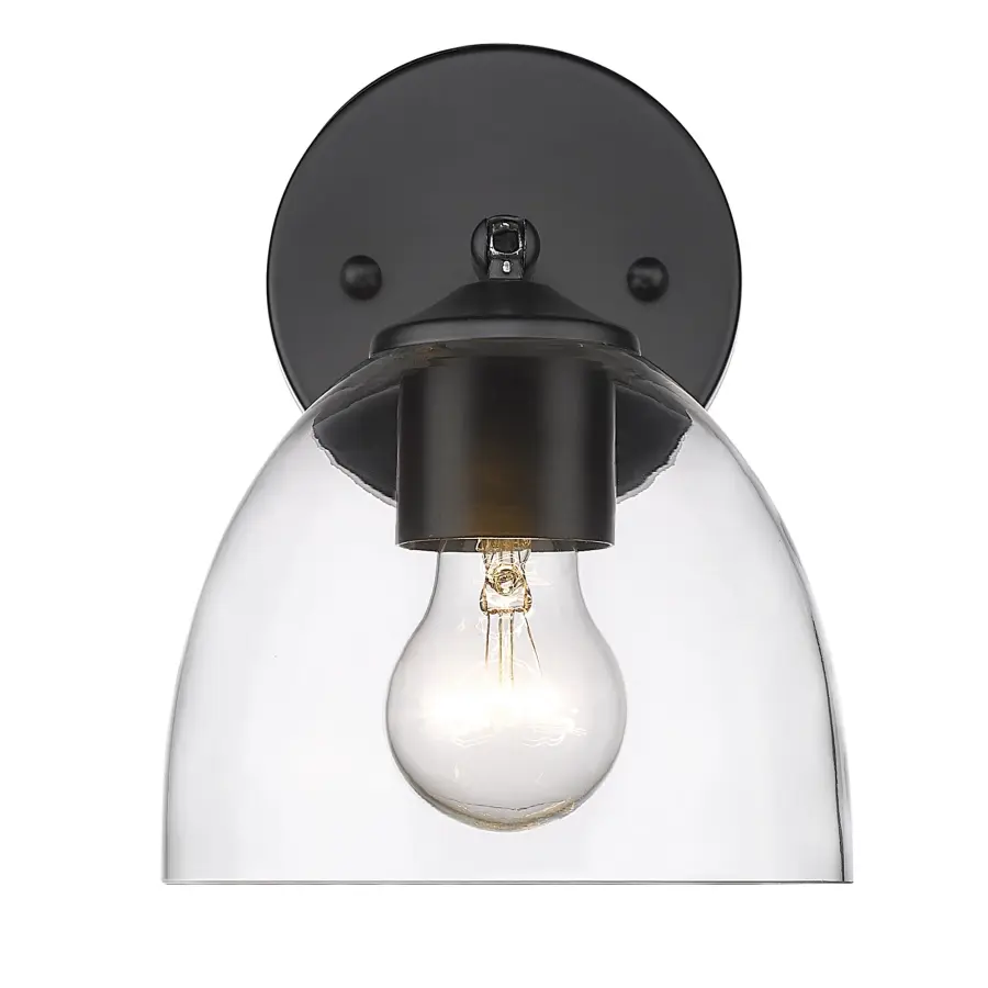 Golden Lighting Roxie 1-Light Wall Sconce in Matte Black - Image 2