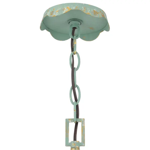 Golden Lighting Cheshire 6-Light Chandelier in Antique Teal - Image 6