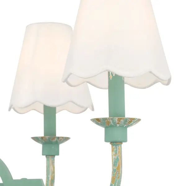 Golden Lighting Cheshire 6-Light Chandelier in Antique Teal - Image 8