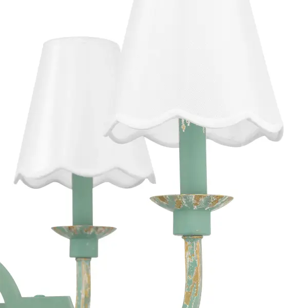 Golden Lighting Cheshire 6-Light Chandelier in Antique Teal - Image 9