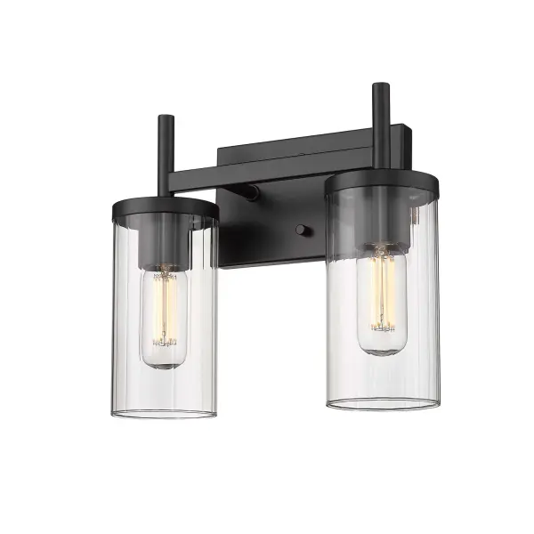 Golden Lighting Winslett 2-Light Vanity in Matte Black - Image 3