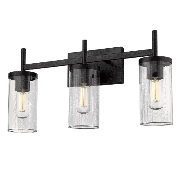 Golden Lighting Winslett 3-Light Vanity in Matte Black - Image 3