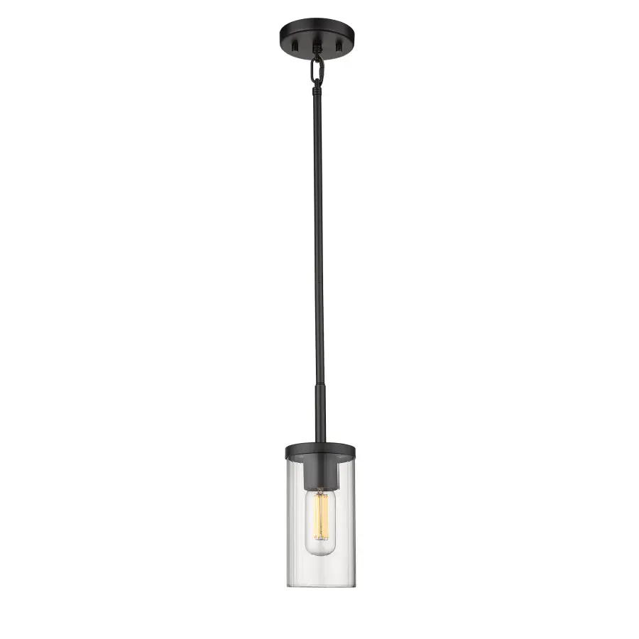 Golden Lighting Winslett 1-Light Pendant in Matte Black - Image 2