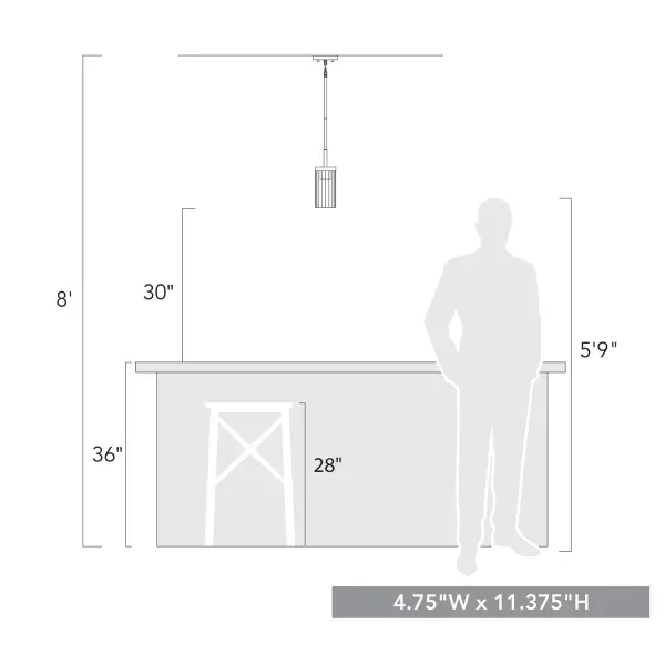 Golden Lighting Winslett 1-Light Pendant in Matte Black - Image 3