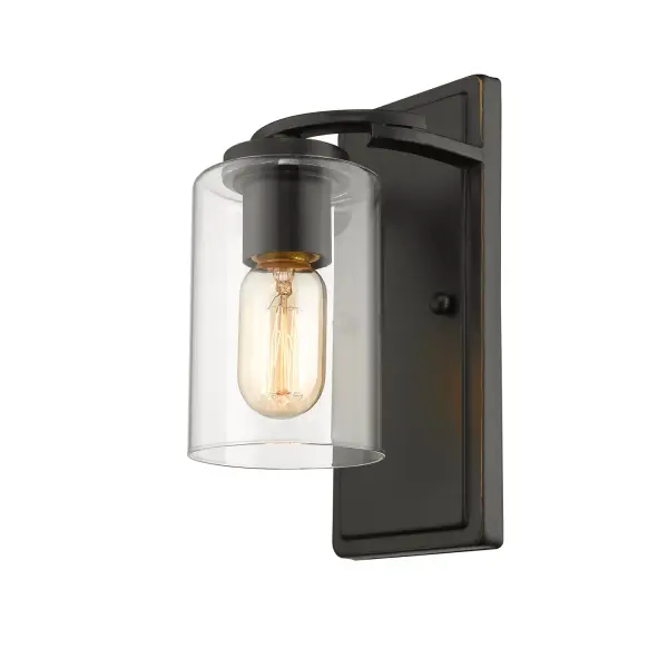 Golden Lighting Monroe 1-Light Wall Sconce in Matte Black - Image 3