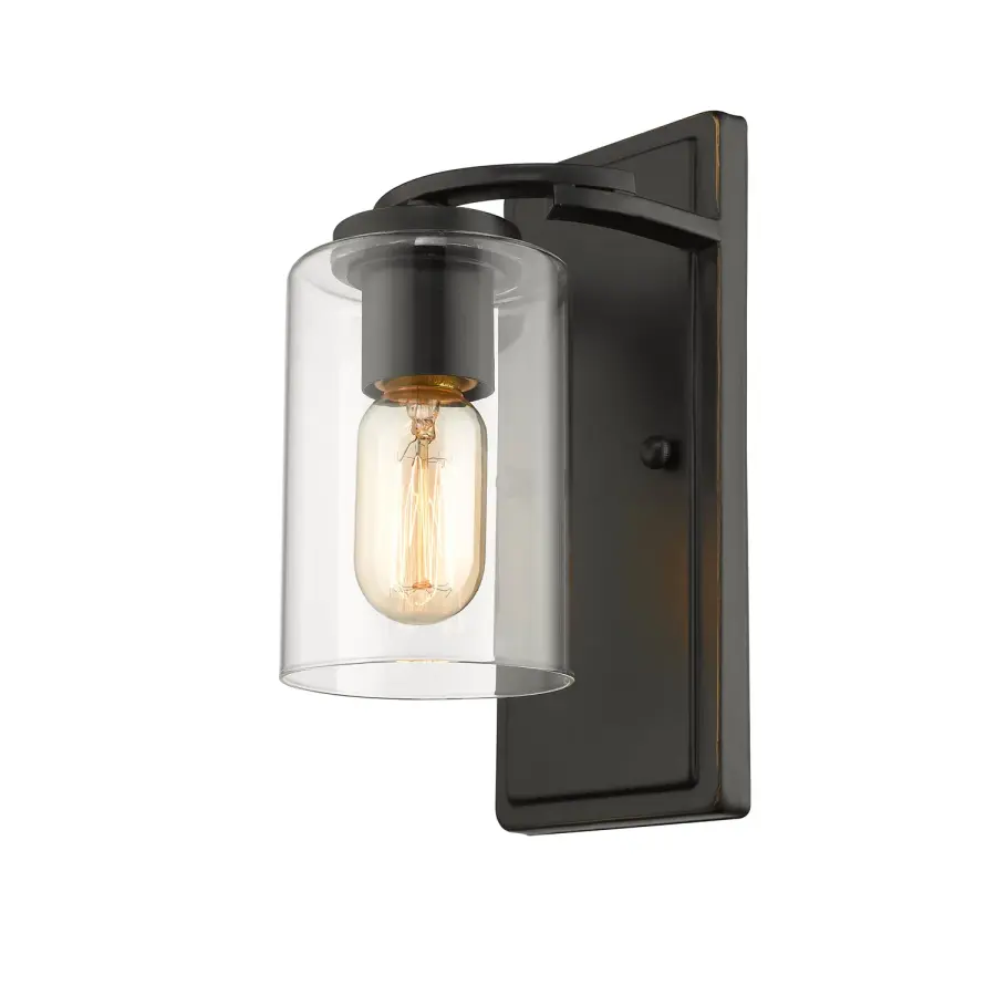 Golden Lighting Monroe 1-Light Wall Sconce in Matte Black - Image 3
